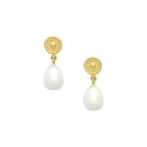 Pearl Solstice Earrings Gold Vermeil from Loft & Daughter