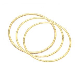 Hammered Bangle Set of 3 Gold Plated Brass from Loft & Daughter