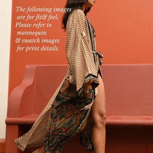 If Saris Could Talk Maxi Kimono- Autumn Paisley from Loft & Daughter