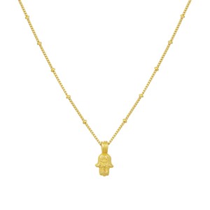 Tiny Hamsa Choker Gold Vermeil from Loft & Daughter