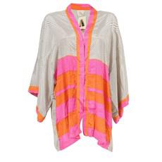 If Saris Could Talk Kimono- Azalea Stripe via Loft & Daughter