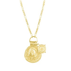You Got This/ Athena Shield Pendant from Loft & Daughter