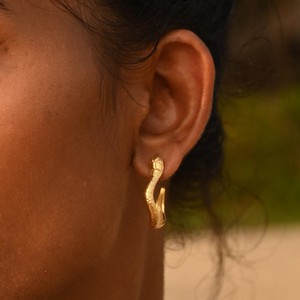 Serpent Hoops Silver Outlet from Loft & Daughter