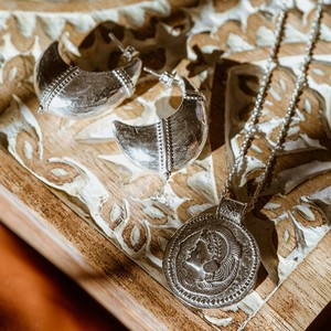 Valora Dome Earrings Silver from Loft & Daughter