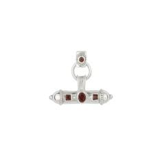 Nivara Gemstone Amulet Charm Silver via Loft & Daughter