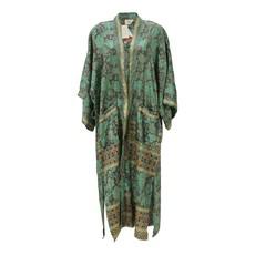 If Saris Could Talk Maxi Kimono- Luxe Garden Print via Loft & Daughter