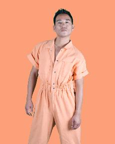 DANNY orange – boiler suit via logocomo