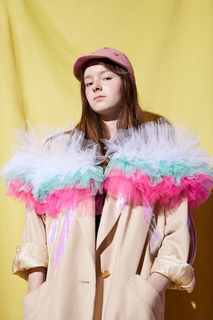 Pastel Tule Coat from logocomo