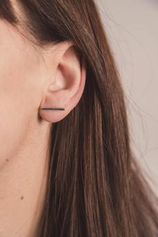 Climber Earrings- Silver Bars via Lost in Samsara