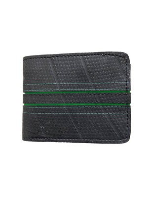 Upcycled Tyre Double Line Wallet from Lost in Samsara