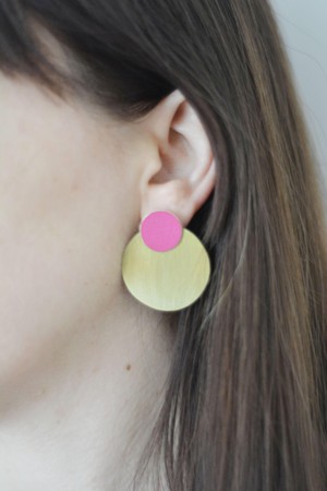 LIS Exclusive Coloured Round Statement Earrings from Lost in Samsara