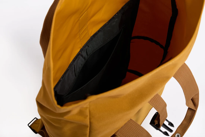 Recycled Twin Handle Roll Top Backpack from Lost in Samsara