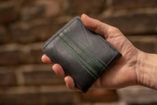 Upcycled Tyre Double Line Wallet via Lost in Samsara