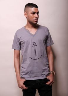 anchor v-neck tee-shirt via madeclothing