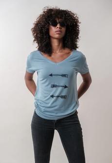 arrows flowy v-neck tee-shirt from madeclothing