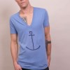anchor v-neck triblend tee-shirt from madeclothing