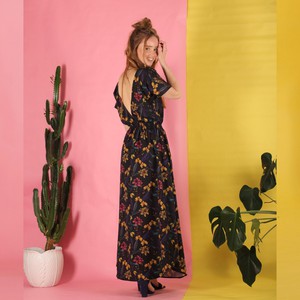 Longdress Vlaria aus floraler Bio Baumwolle from ManduTrap