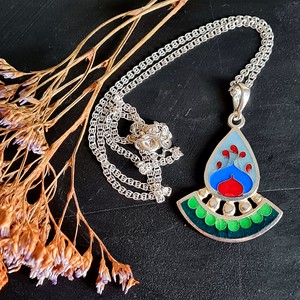 Minanqari Kette aus 925 Silber, handgefertigte Vintage-Unikat im Folklore Design. from ManduTrap