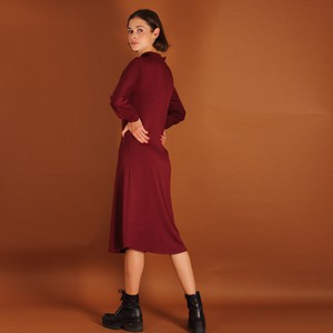 Tencel Turtleneck Kleid Noaah in berry from ManduTrap