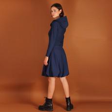 Ballonkleid mit Kapuze/Hoodie in marine blau via ManduTrap