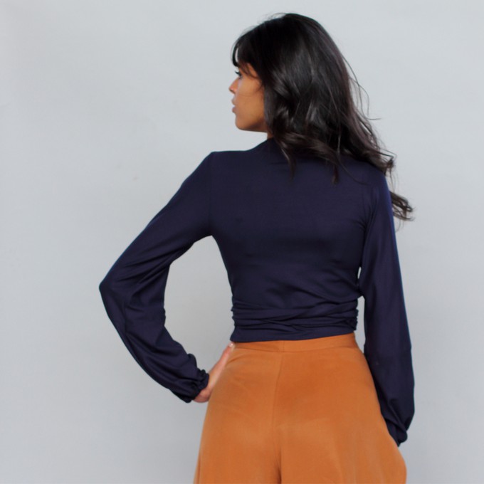Tencel Wickelshirt Runa blau from ManduTrap