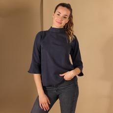Tencel Bluse Juma in Blau via ManduTrap
