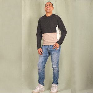 Sweater Miilo Grau/Sand from ManduTrap