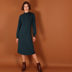 Tencel Turtleneck Kleid Nooah in petrol from ManduTrap