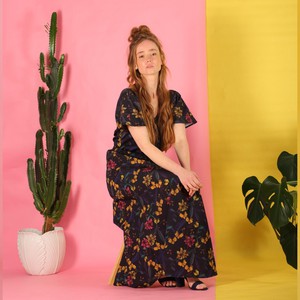 Longdress Vlaria aus floraler Bio Baumwolle from ManduTrap