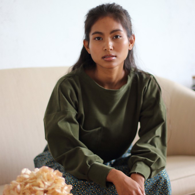 Grüner Cordpullover Cana from ManduTrap