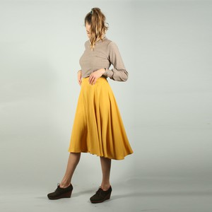 Tellerrock Thara aus Tencel in senfgelb from ManduTrap