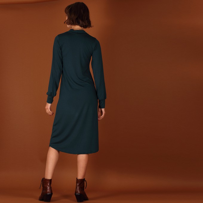 Tencel Turtleneck Kleid Nooah in petrol from ManduTrap