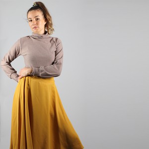 Turtleneck Pullover Sona in beige braun from ManduTrap