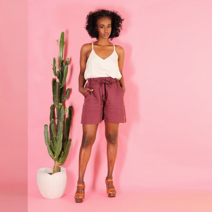 Tencel Shorts Alohma/ berry from ManduTrap
