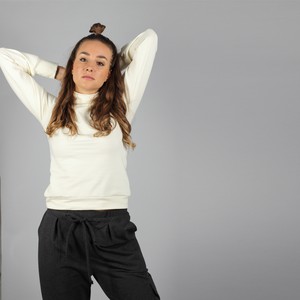 Turtleneck Pullover Sona in  creme weiß from ManduTrap