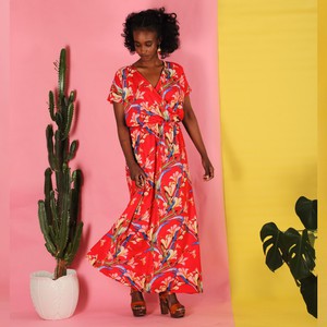 Rot gemustertes Sommerkleid Hanita from ManduTrap