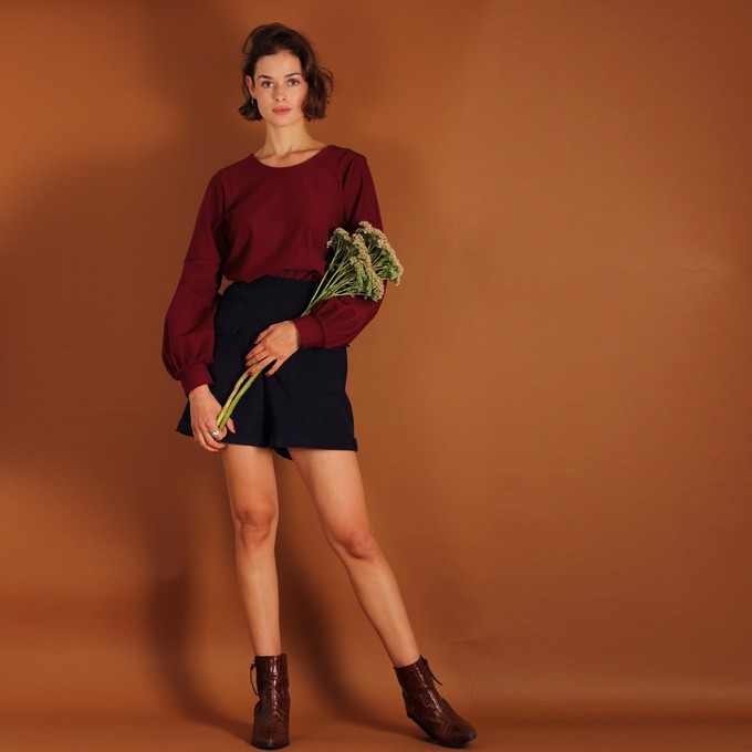 Blaue Cordshorts Auudre mit Taschen aus Biobaumwolle kbA from ManduTrap
