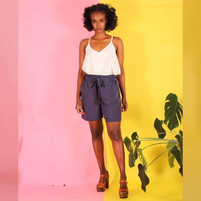 Tencel Shorts Alohma/ blau from ManduTrap