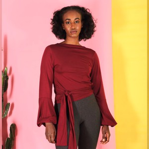 Tencel Wickelshirt Runa/berry from ManduTrap