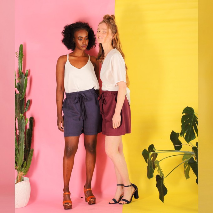 Tencel Shorts Alohma/ blau from ManduTrap