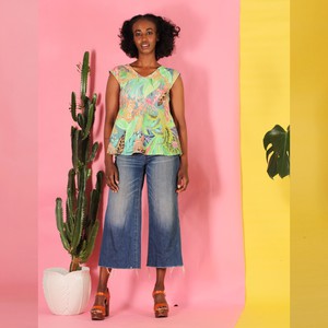 Shirt Valita mit floralem Muster rückenfrei from ManduTrap