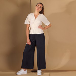 Wickelbluse Silja aus Tencel in Weiß from ManduTrap