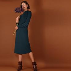 Tencel Turtleneck Kleid Nooah in petrol via ManduTrap