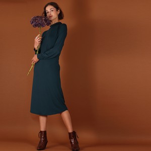 Tencel Turtleneck Kleid Nooah in petrol from ManduTrap