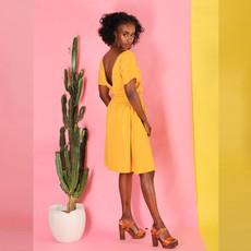 Tencel Kleid Alani in Gelb via ManduTrap