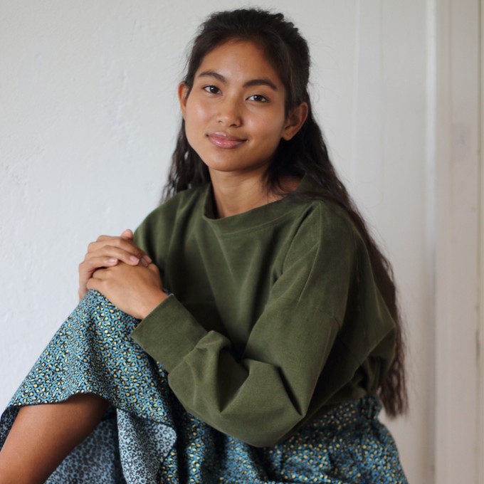 Grüner Cordpullover Cana from ManduTrap