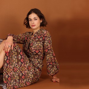 Florales Wickelkleid Marni aus Bio Baumwolle (kbA) from ManduTrap