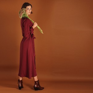 Tencel Wickelkleid Tara in berry from ManduTrap