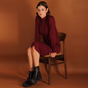 Tencel Turtleneck Kleid Noaah in berry from ManduTrap