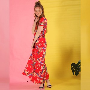 Rot gemustertes Sommerkleid Hanita from ManduTrap